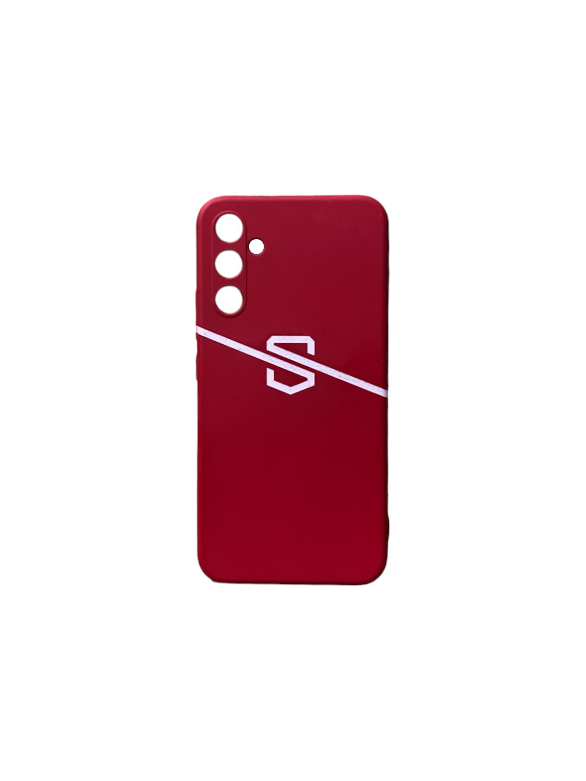 Red Samsung Galaxy A34 EMF protection case rear view