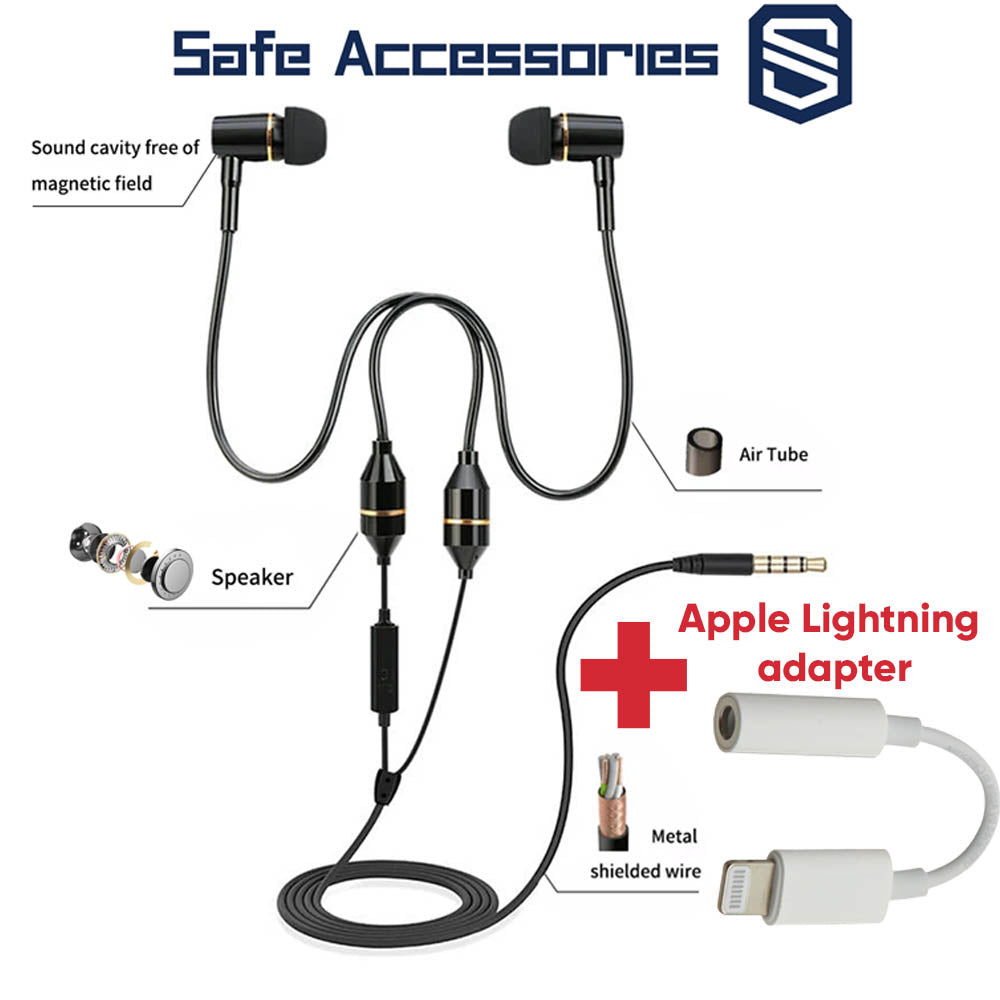 Anti-radiation Safe Air Tube Headsets - Safe-Accessories