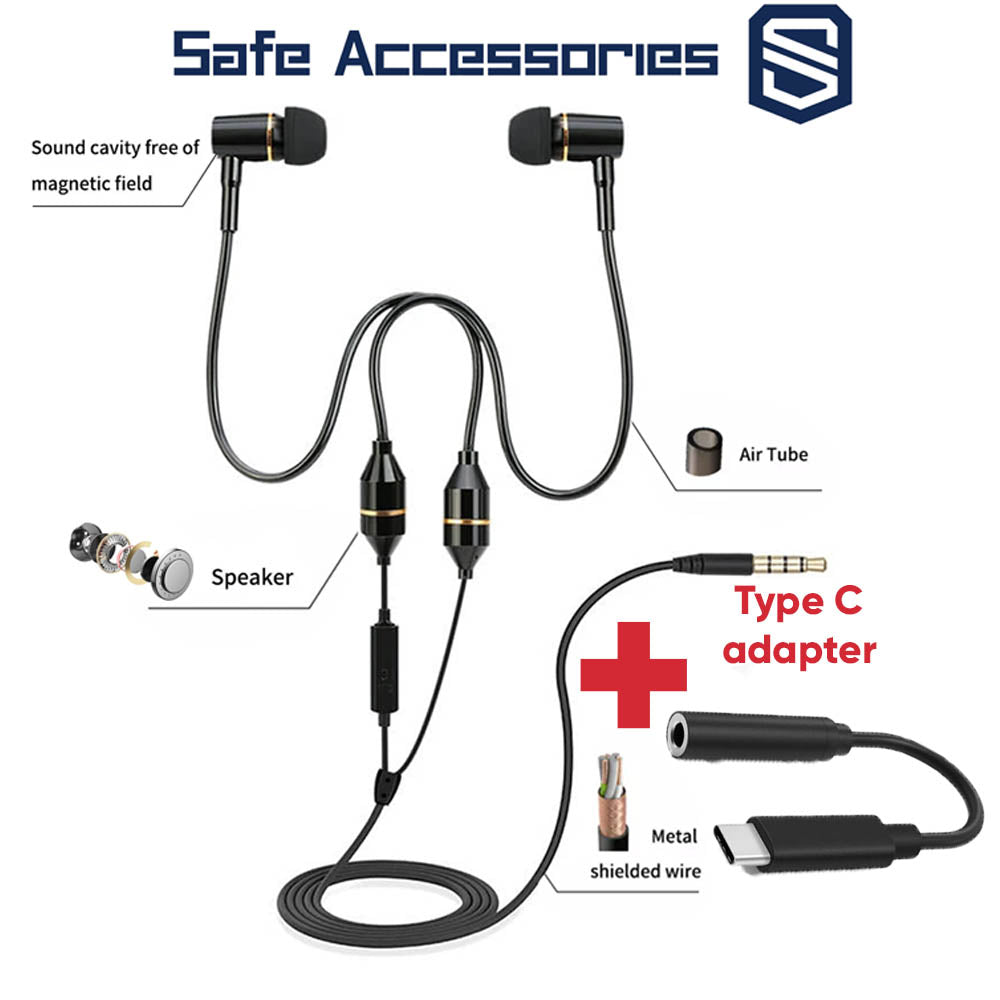 Anti-radiation Safe Air Tube Headsets - Safe-Accessories
