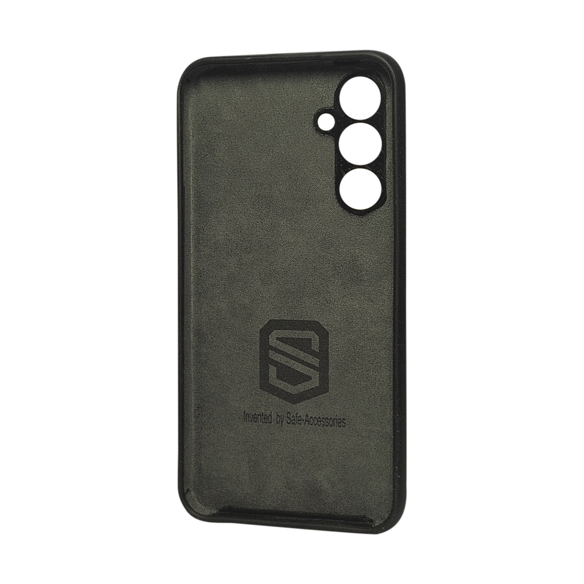 Samsung Galaxy A54 Safe Case black interior back view with inner Safe Accessories branding