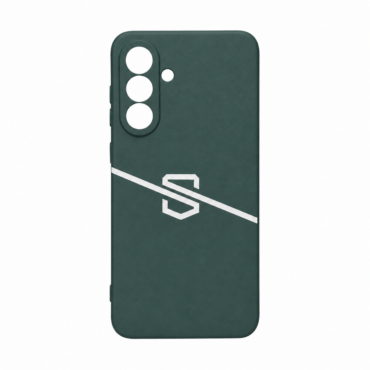 Dark green Samsung Galaxy A56 Safe-Case EMF protection phone case rear view