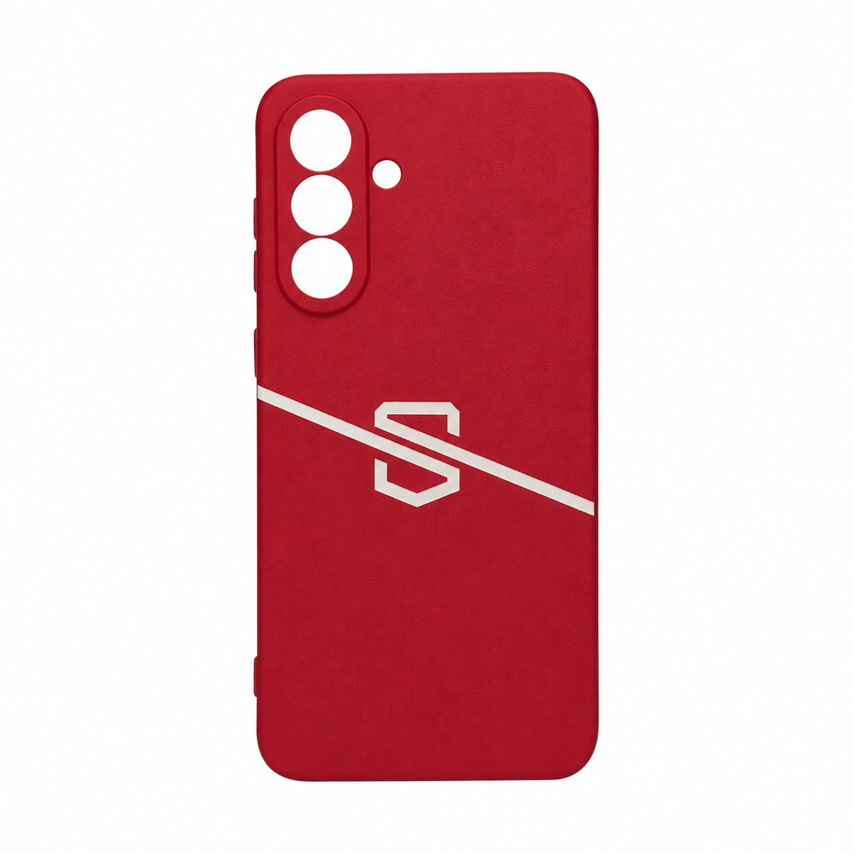 Red Samsung Galaxy A56 Safe-Case EMF protection phone case rear view