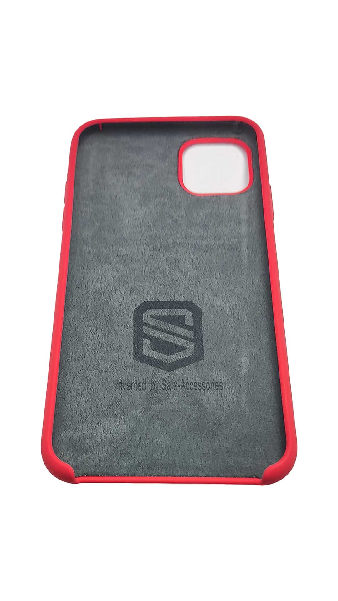 Inside view of Red Safe-Case for iPhone 11 Pro Max with Anti-radiation EMF protection