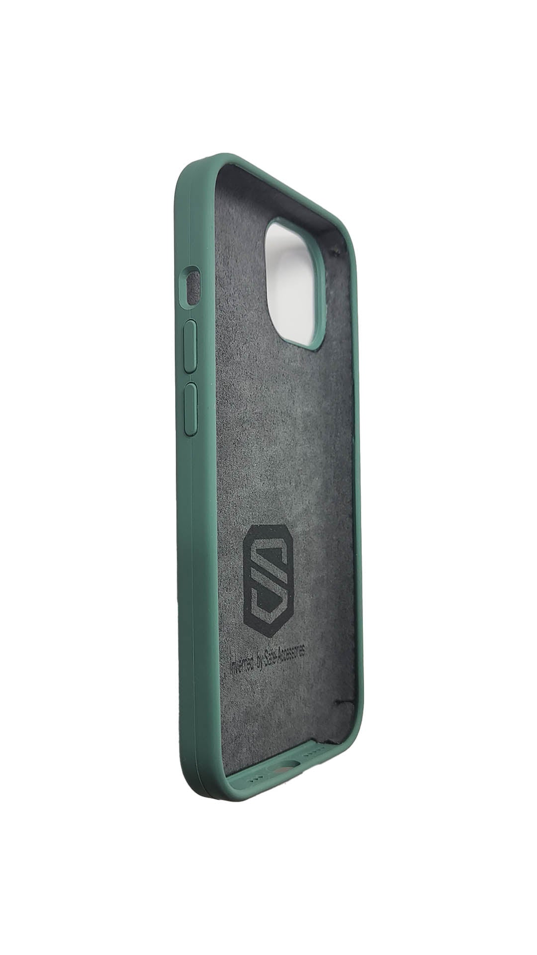 Left Green iPhone 14 Safe-Case with Anti-radiation EMF protection - Safe-Accessories