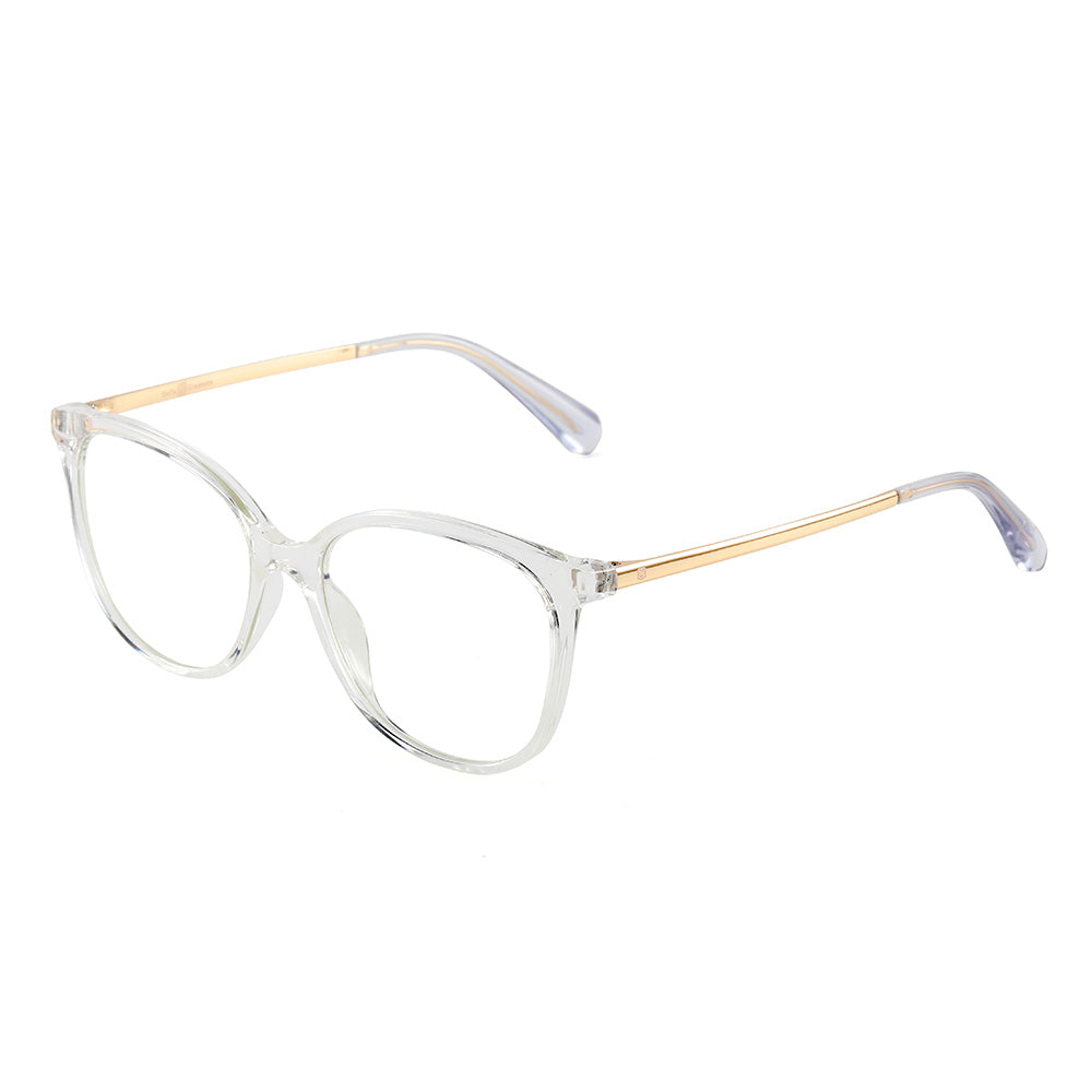 Transparent and gold Safe-Glasses