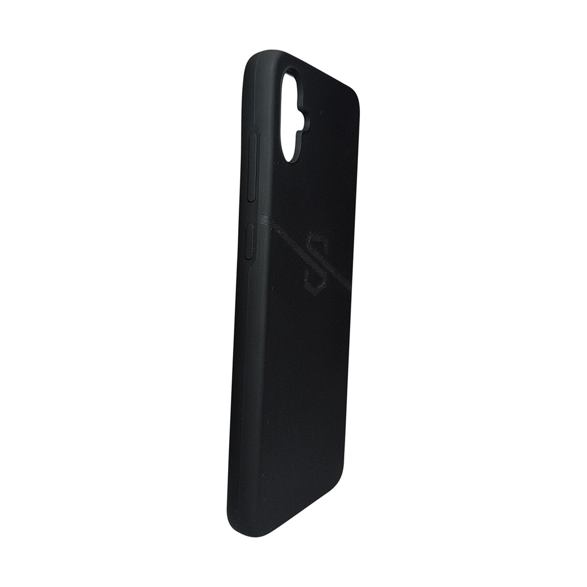 Black phone case on a white background