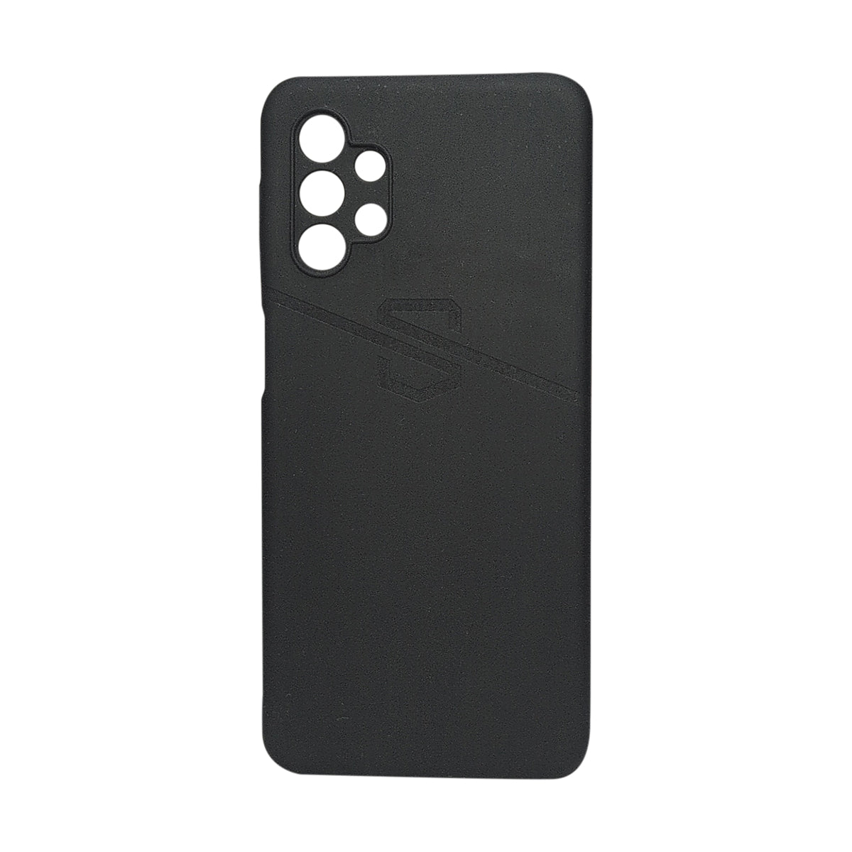 Samsung Galaxy A32 EMF protection SAFE-CASE black phone case rear view with camera cutouts