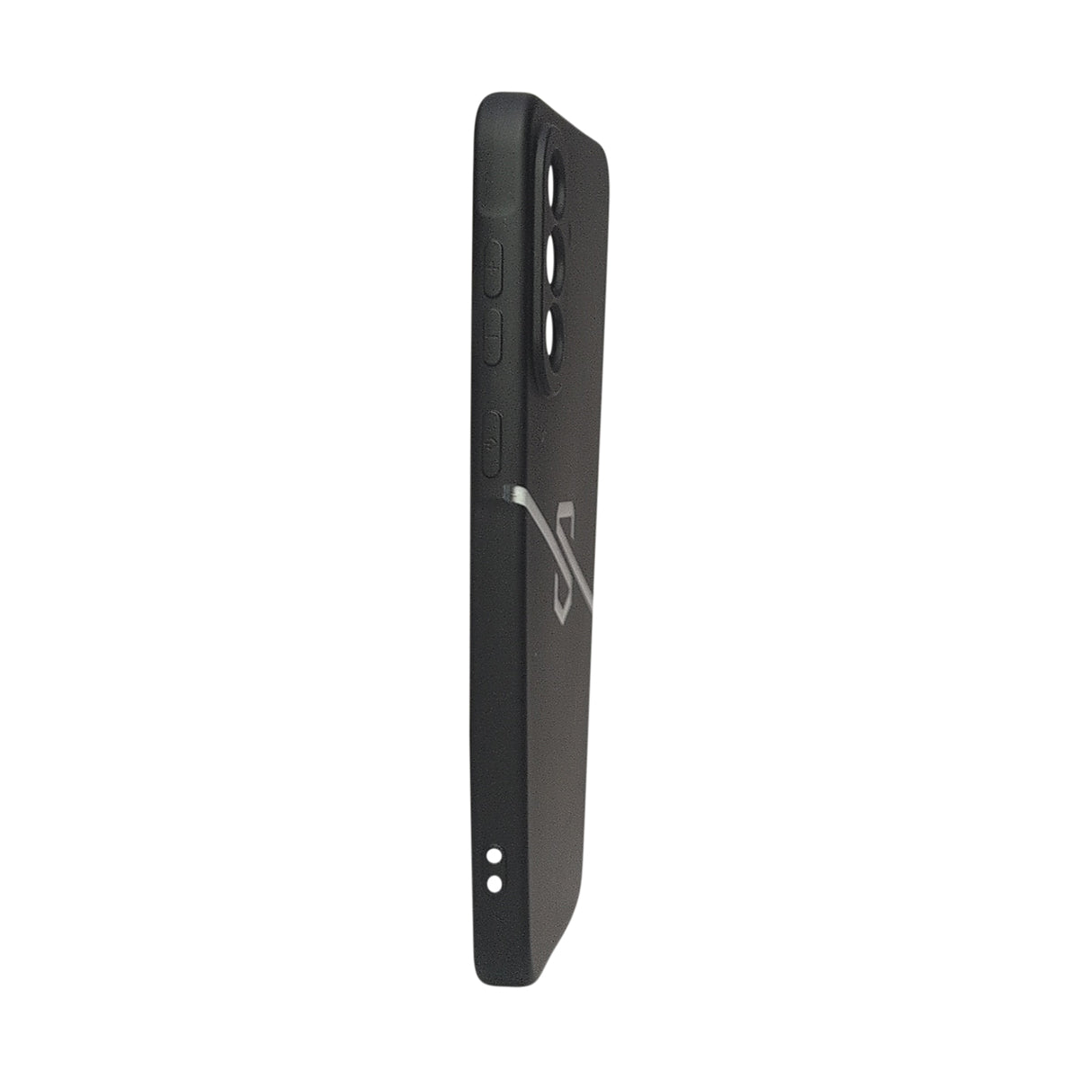 Samsung Galaxy A26 SAFE-CASE black anti-radiation phone case angled rear view