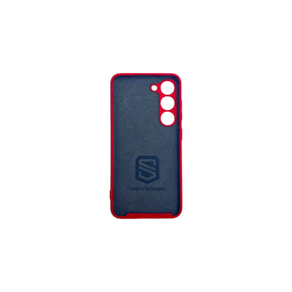 Samsung Galaxy S23 Plus Red Front View Safe-Case with Anti-radiation EMF protection - Safe-Accessories