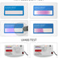 A kit that can be used to determine if anti-blue light glasses are working properly and if they provide UV protection.