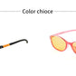 Color choice of yellow lances blue light glasses. Black with yellow or pink frame