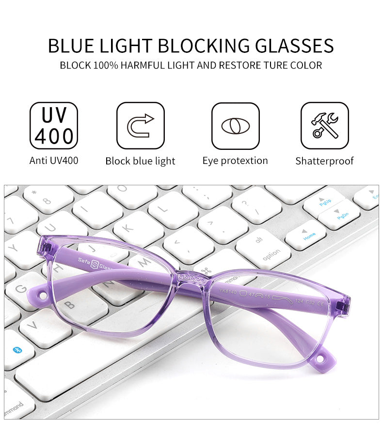 Lunettes de sécurité anti-lumière bleue pour enfants SA8140