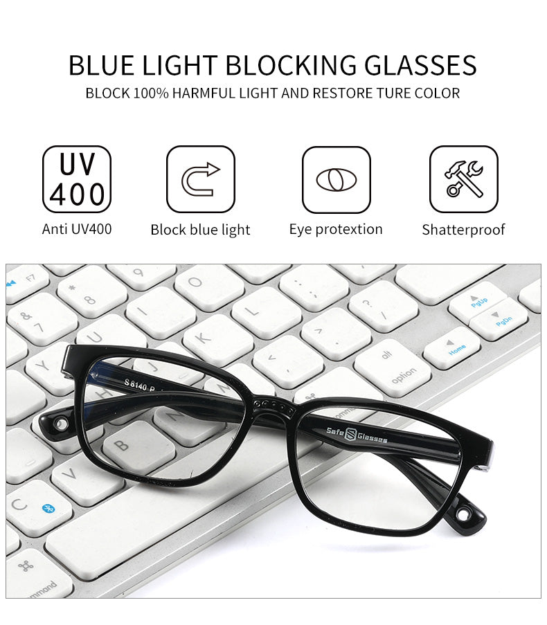 Lunettes de sécurité anti-lumière bleue pour enfants SAs8140