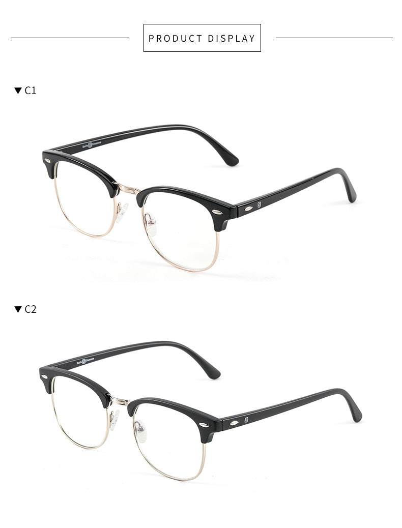 Product display of anti-blue light director glasses