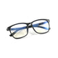 Blackanti-blue light glasses closed