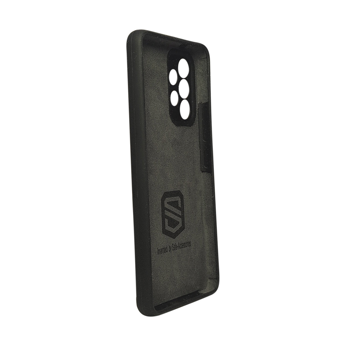 Black Samsung Galaxy A53 EMF protection case interior side view