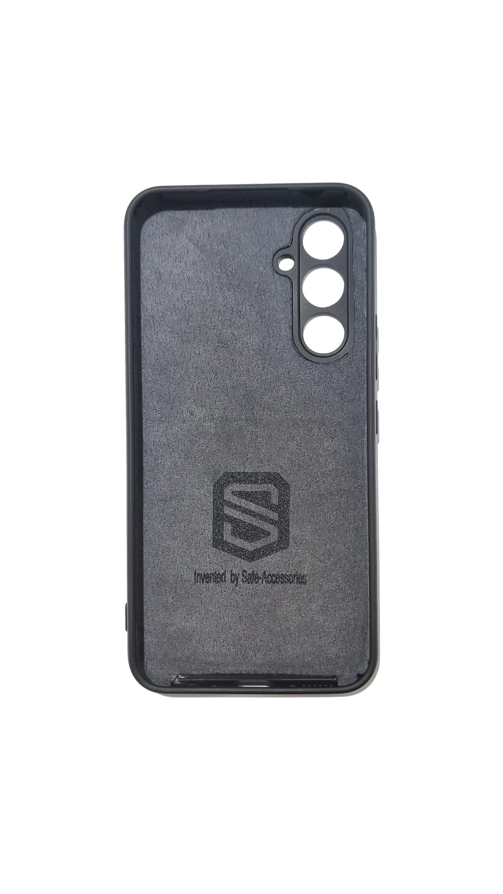 Black Samsung Galaxy A54 Safe-Case interior view with protective lining