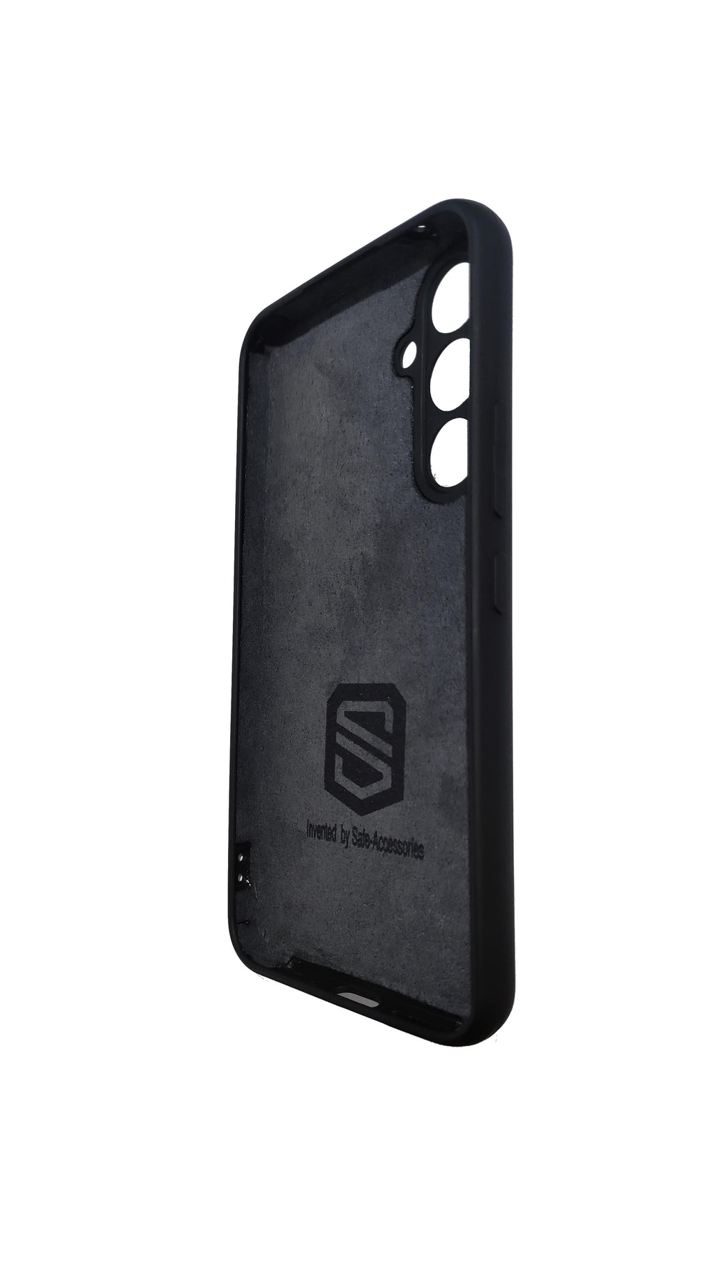 Black Samsung Galaxy A54 Safe-Case interior side angle