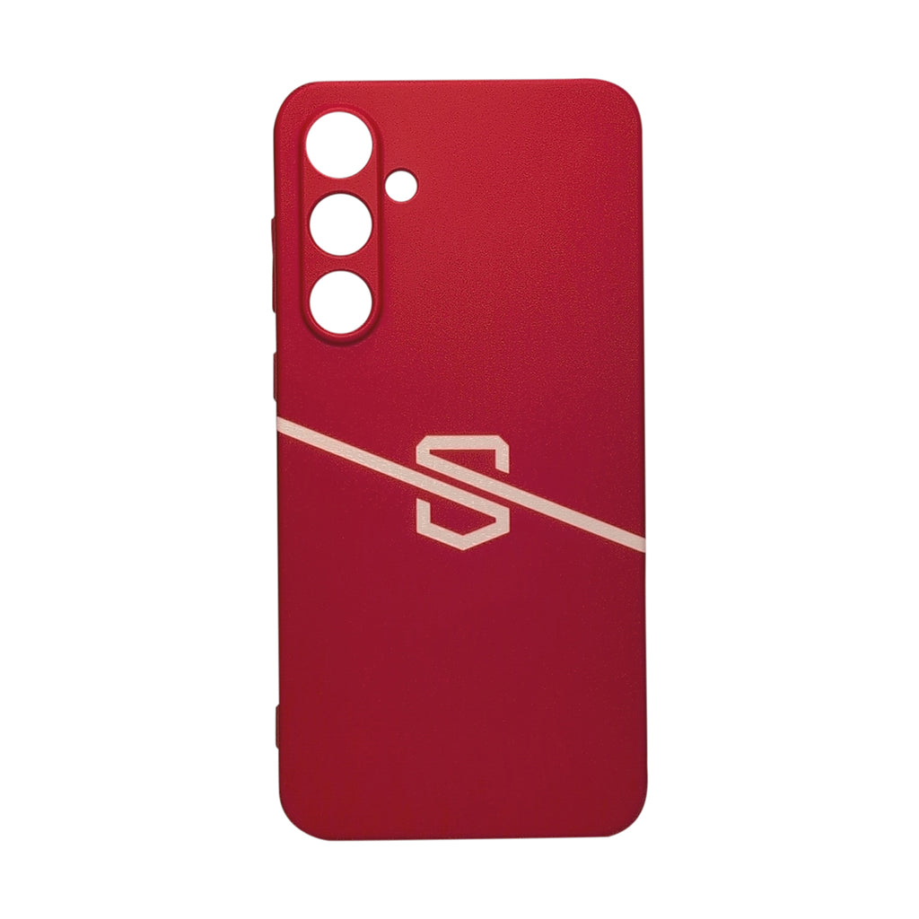 Red Samsung Galaxy A54 Safe-Case EMF protection phone case rear view