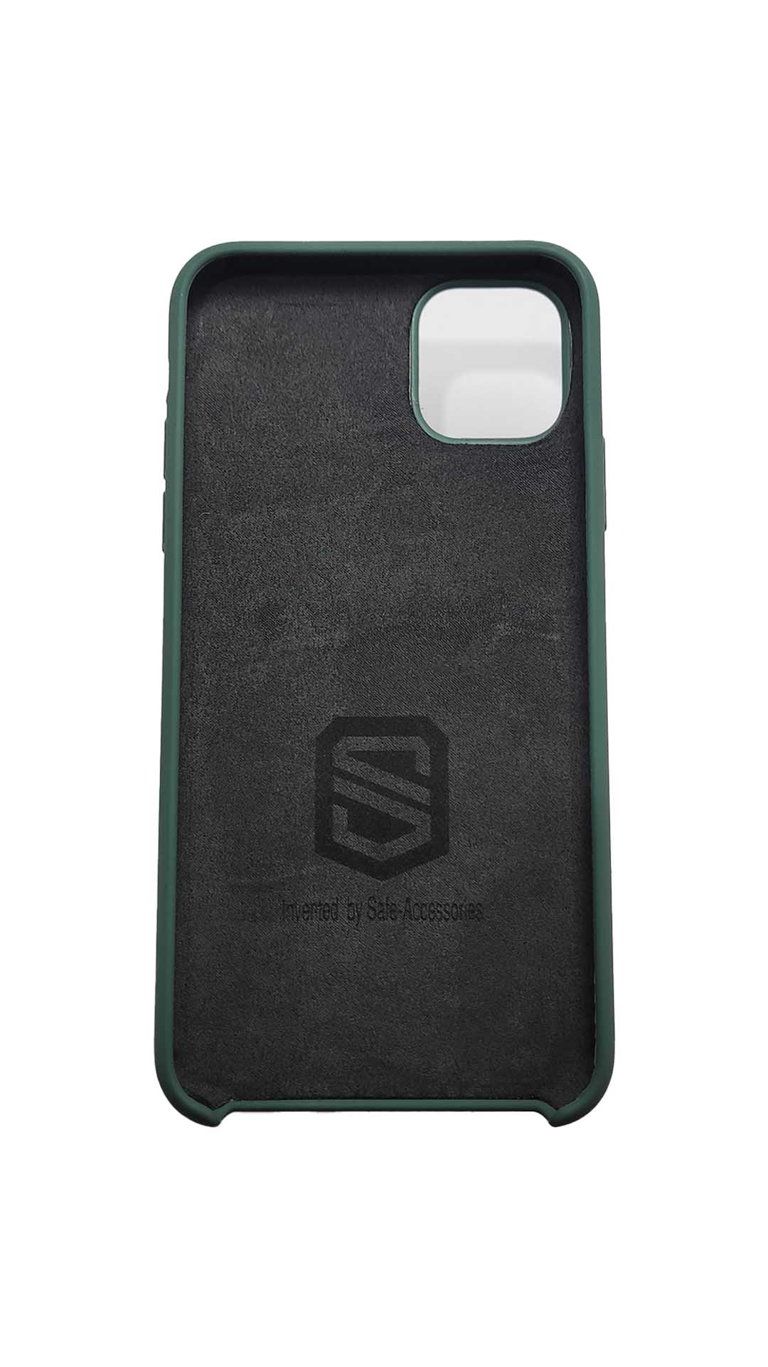 Inside view of Green Safe-Case for iPhone 11 Pro Max with Anti-radiation EMF protection