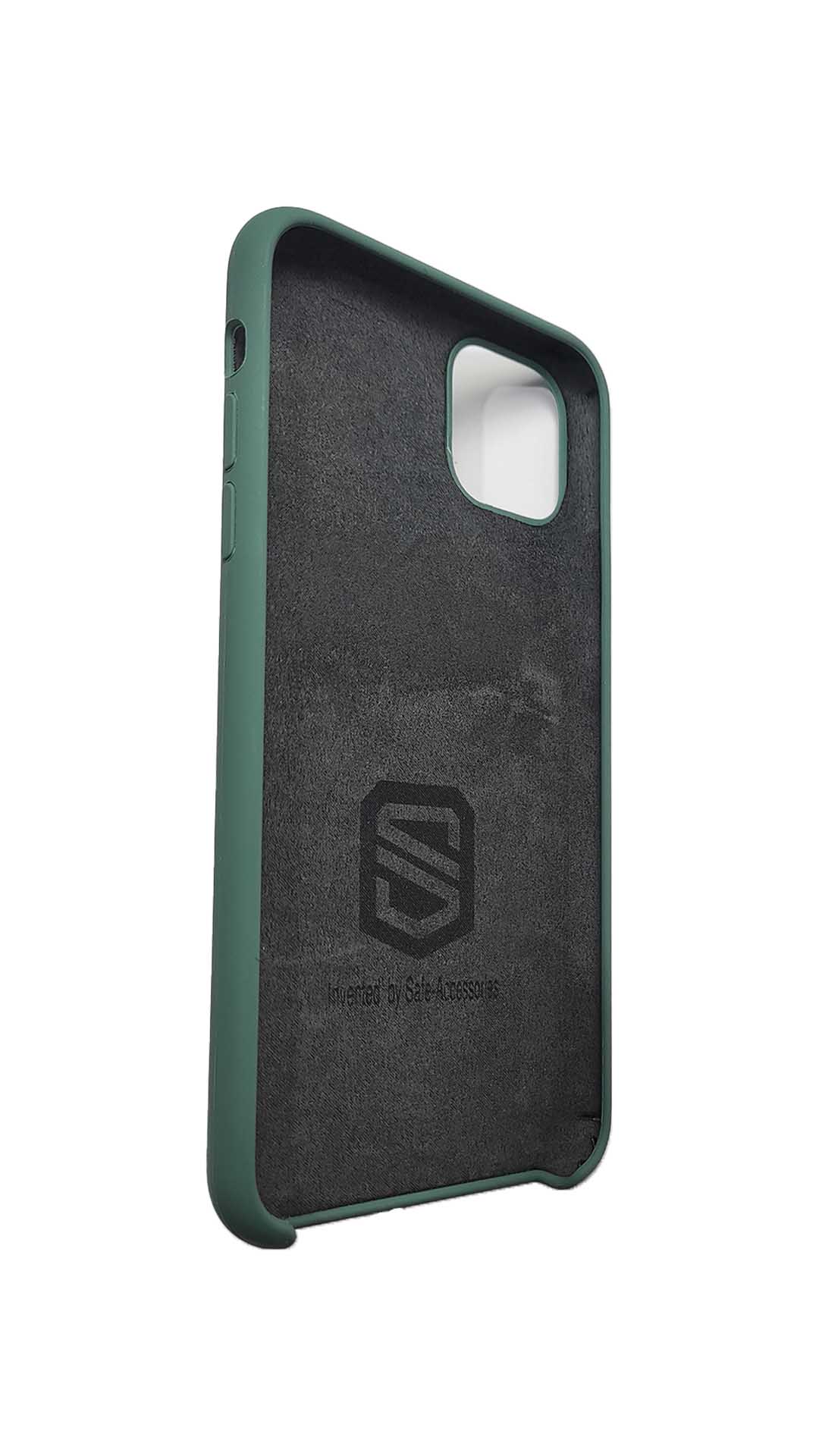 Inside side view of Green Safe-Case for iPhone 11 Pro Max with Anti-radiation EMF protection