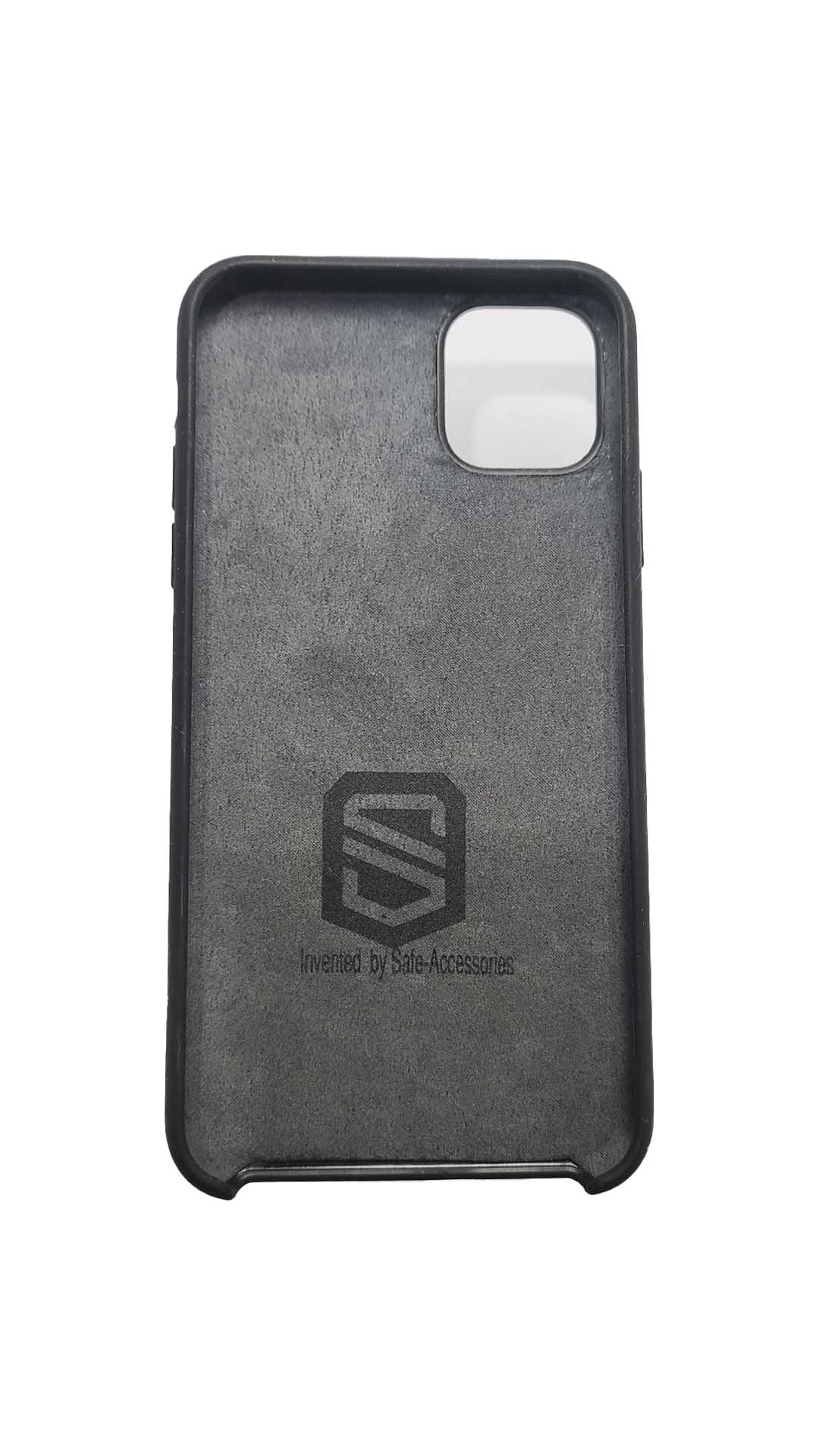 Inside view of Black Safe-Case for iPhone 11 Pro Max with Anti-radiation EMF protection