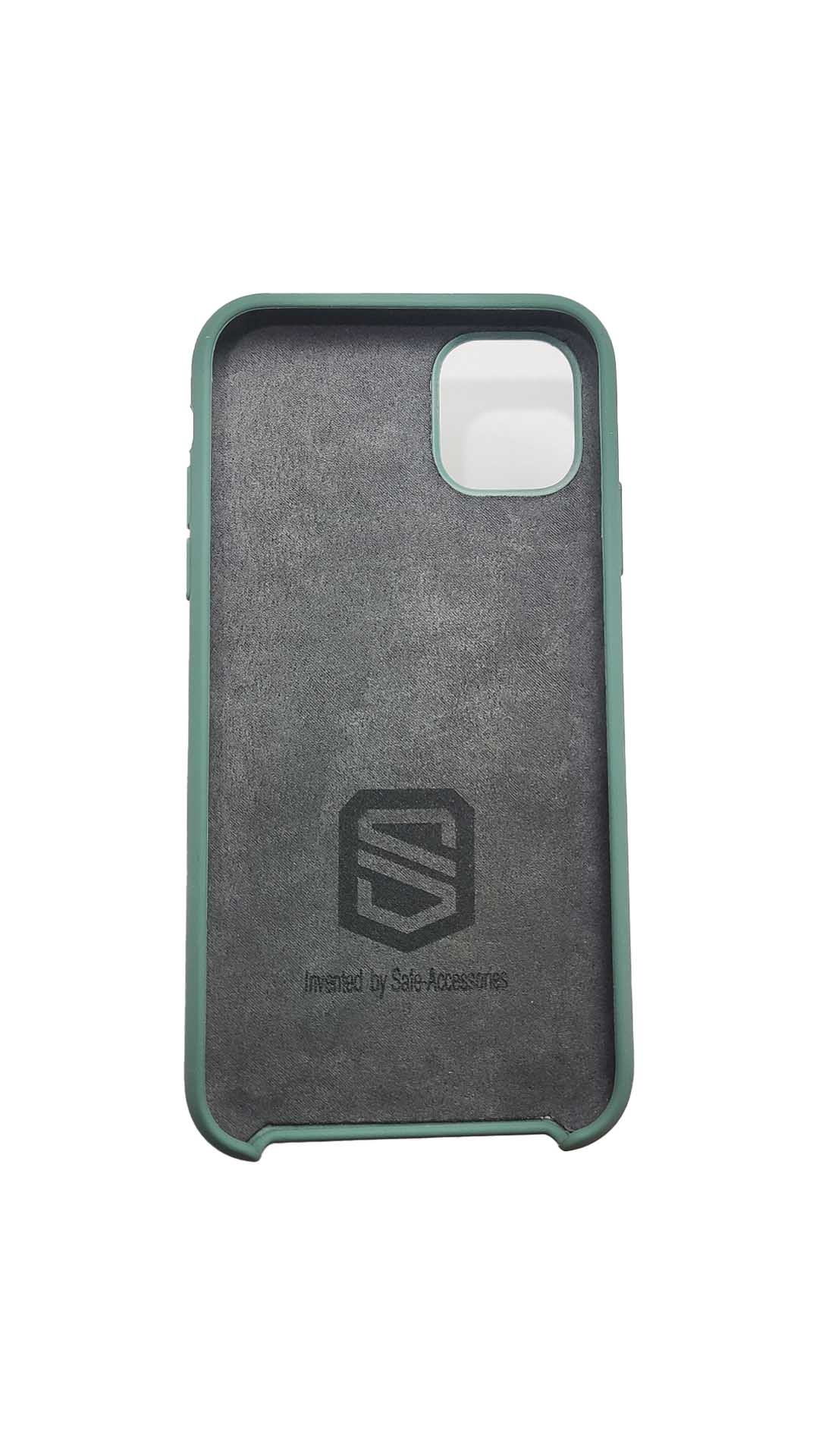 Inside view of Green Safe-Case for iPhone 11 Pro with Anti-radiation EMF protection