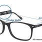 dimensions on Anti blue light Safe-Glasses